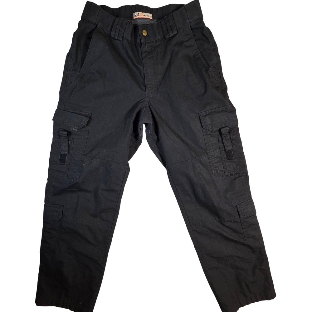 5.11 Tactical Cargo Pants Mens 32x31.5 Black Ripstop Work Hiking Trouser
